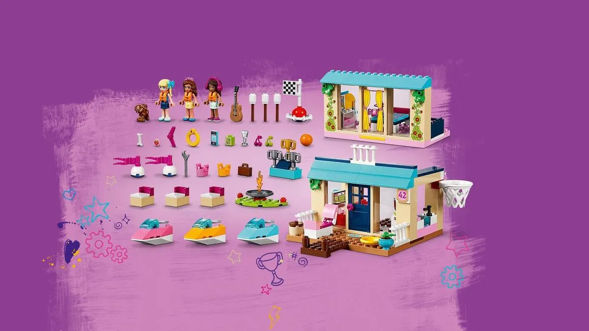 LEGO Juniors Stephanie's Huisje aan het Meer 10763 - 215 Stukken