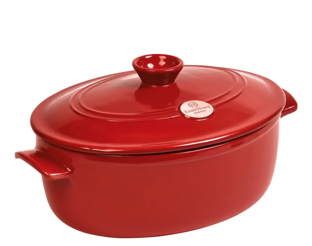 Emile Henry Grand Cru Ovaal Kookpan 6L