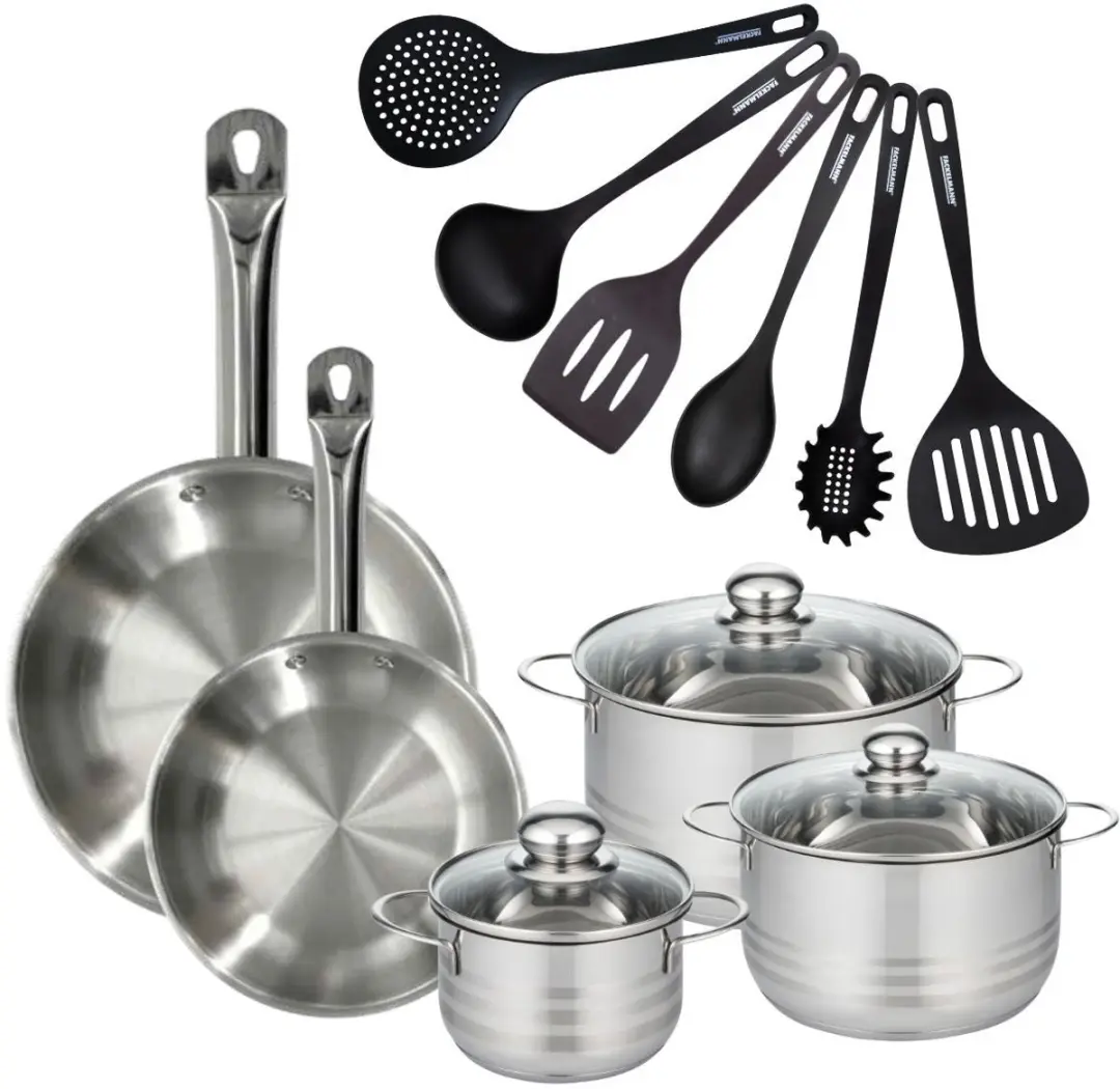 Fackelmann Eterna Set 2 Pannen 24/28cm + 3 Kookpotten 16/20/24cm