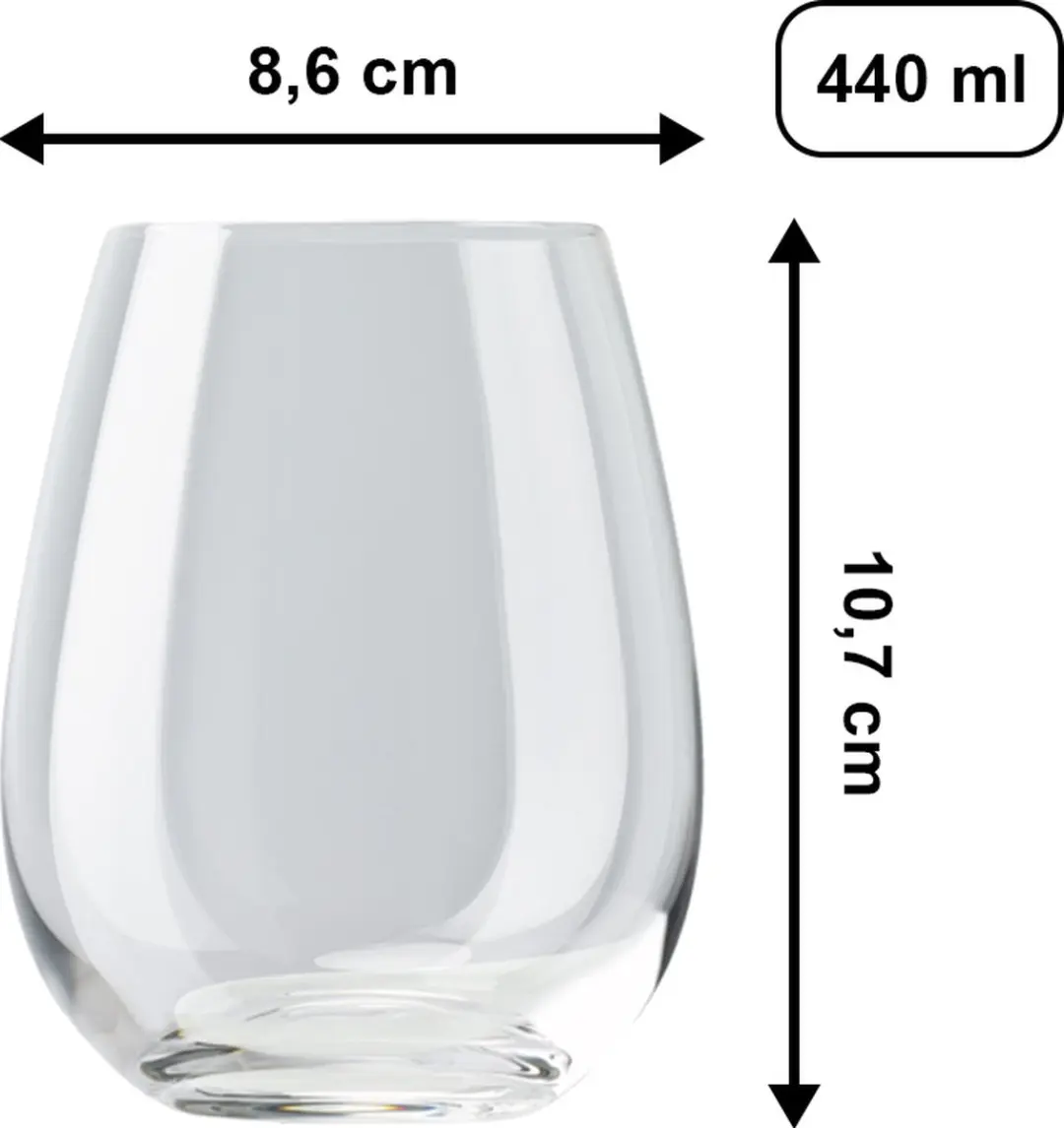 Rosenthal Waterglas DiVino 440ml - Transparant