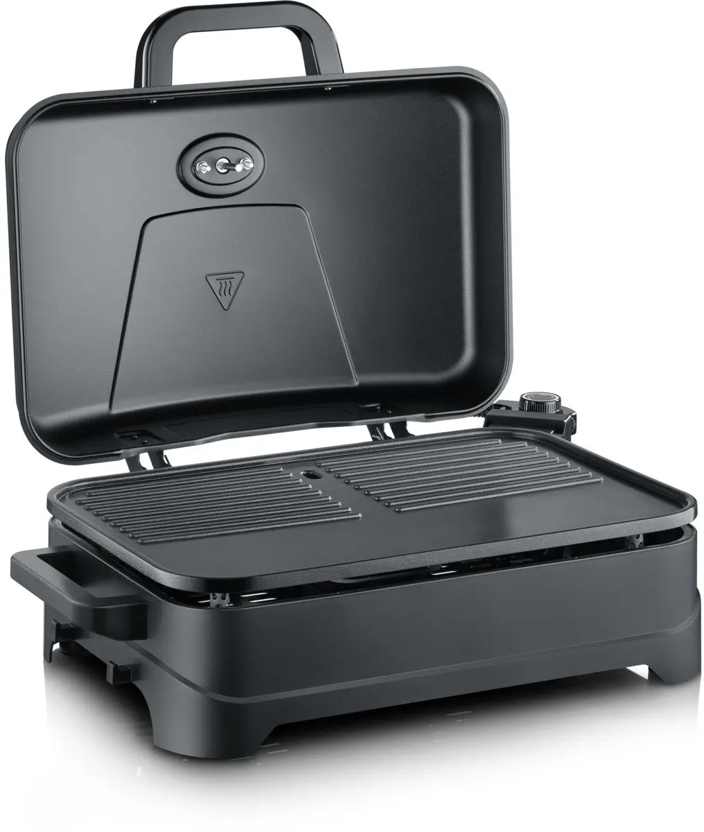 Severin PG 8597 Elektrische BBQ Grill - 2300W - 45x30cm - Zwart