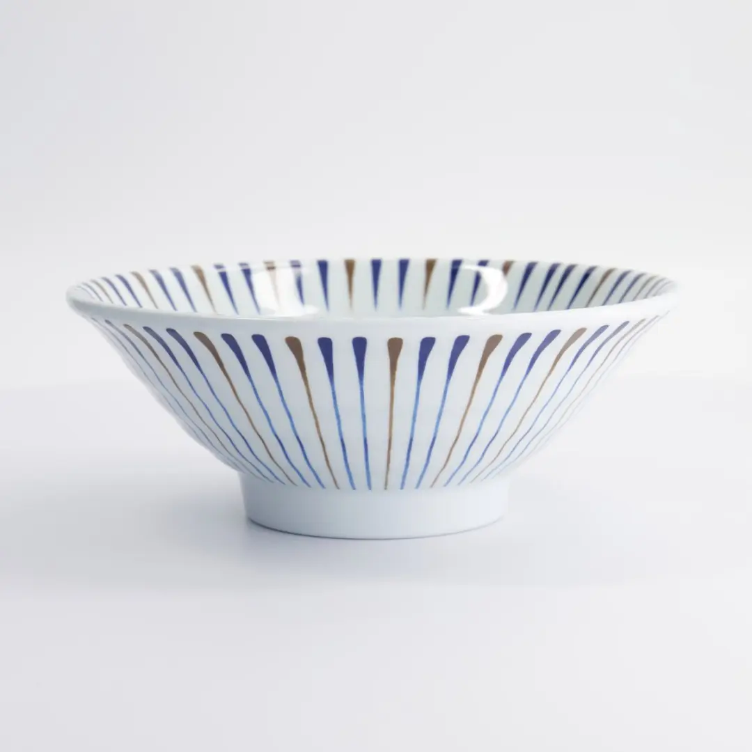Tokyo Design Studio Tokusa Ramen Kom - Blauw/Wit 1200ml Melamine