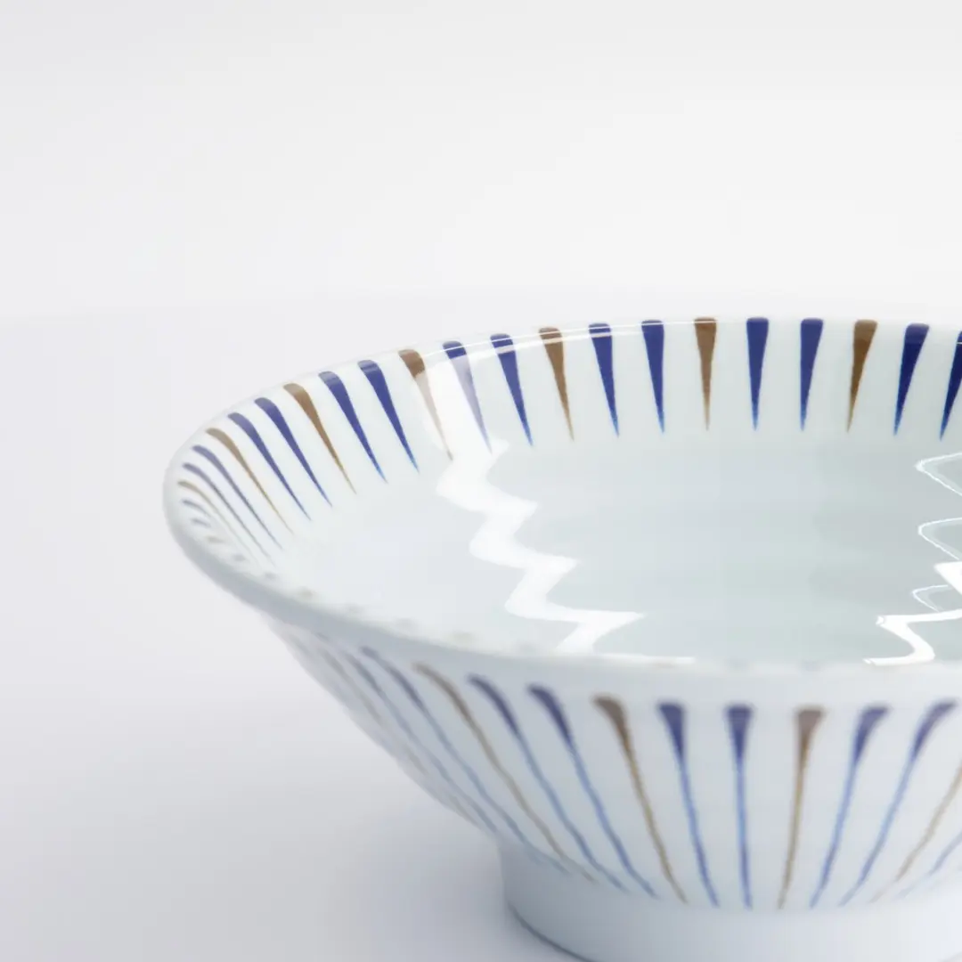 Tokyo Design Studio Tokusa Ramen Kom - Blauw/Wit 1200ml Melamine