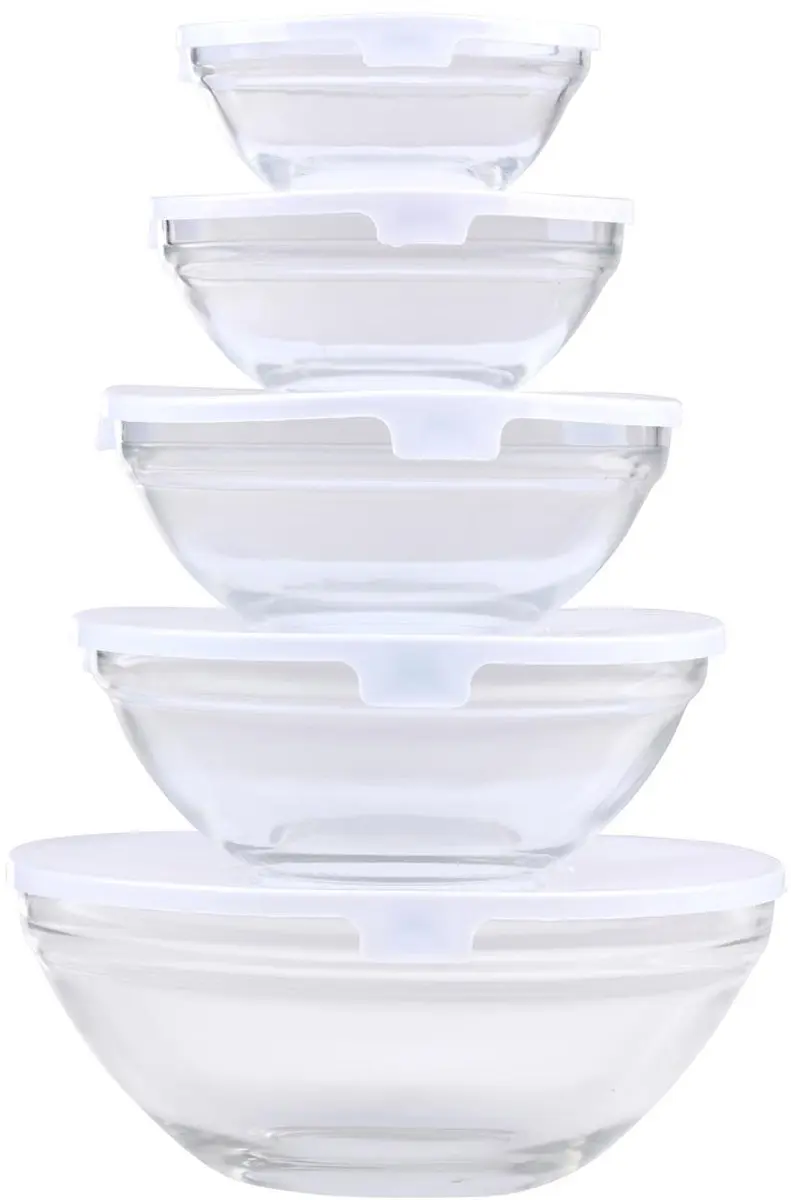 Alpina Set Glazen Schalen 10 Stuks - Transparant