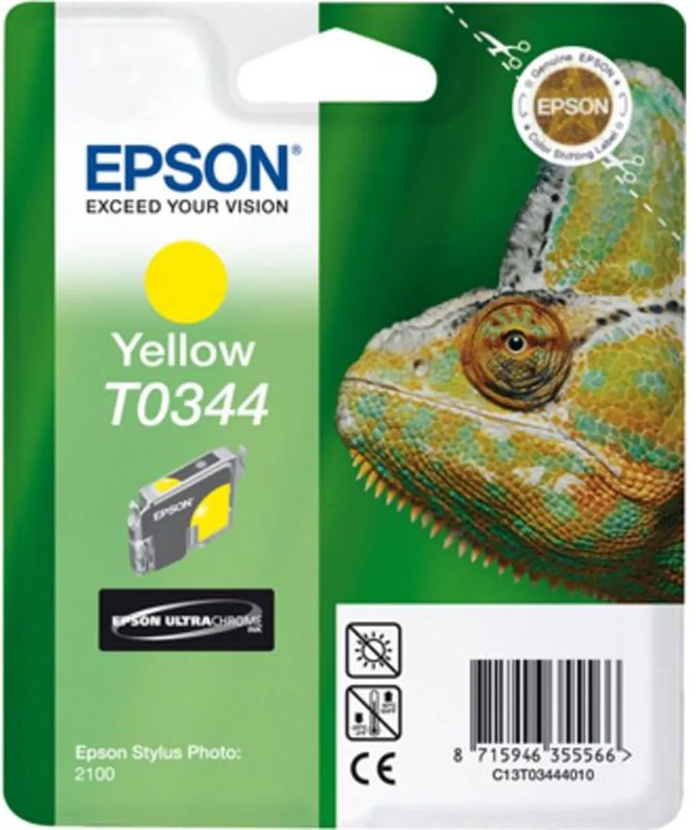 Epson T0344 Inktcartridge Geel - 17ml