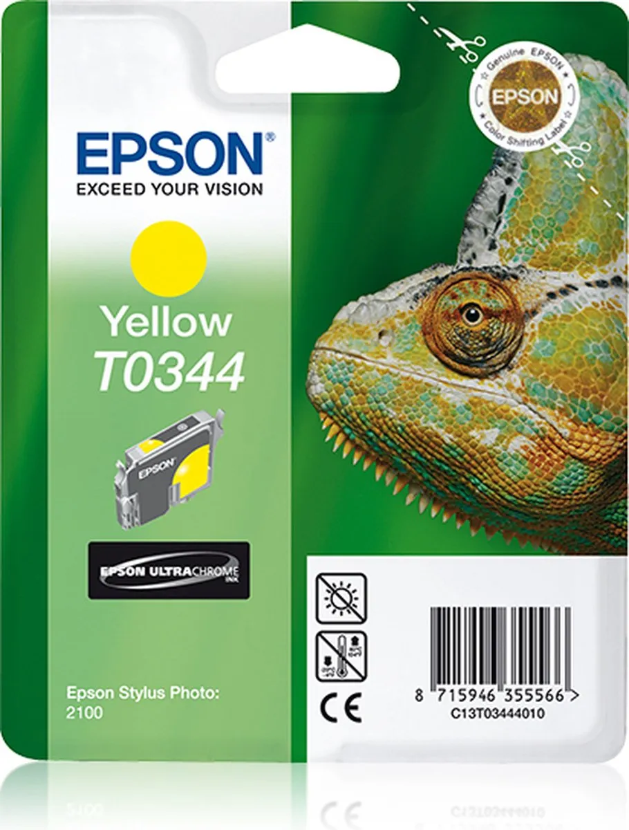 Epson T0344 Inktcartridge Geel - 17ml