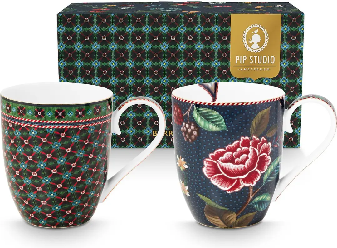 Pip Studio Berry Blues XL Mokken 450ml