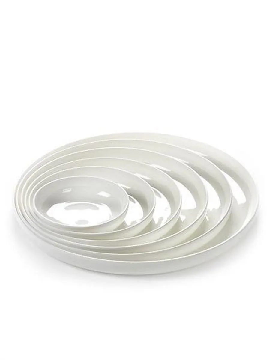 Serax Piet Boon Hoge Bord XS - 12cm Wit - 4 Stuks
