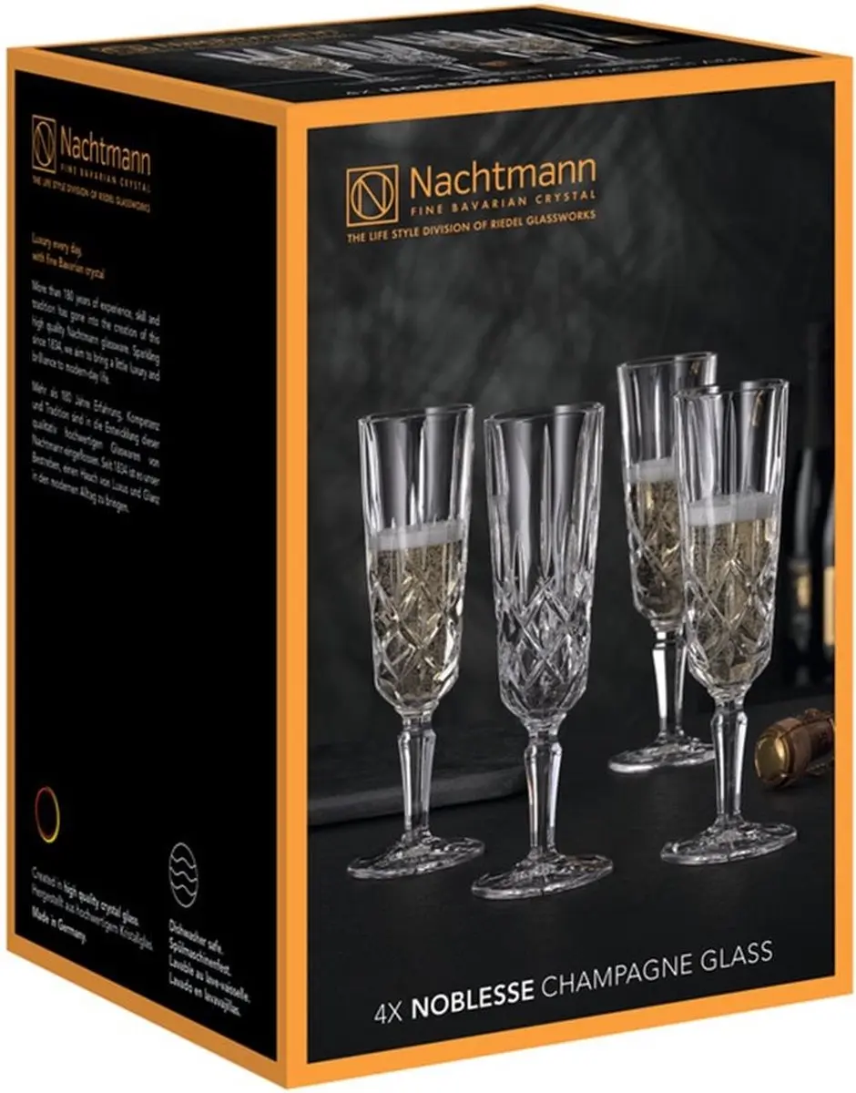 Nachtmann Noblesse Champagneglazen 104248 - 4 Stuks