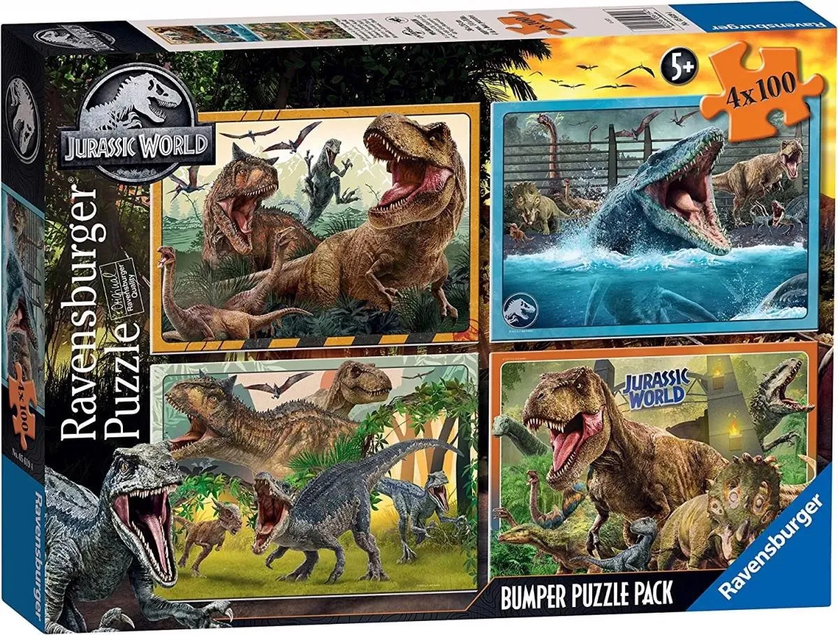 Ravensburger Jurassic World Puzzel 4x100 Stuks - Multicolor - afbeelding 3 van 6