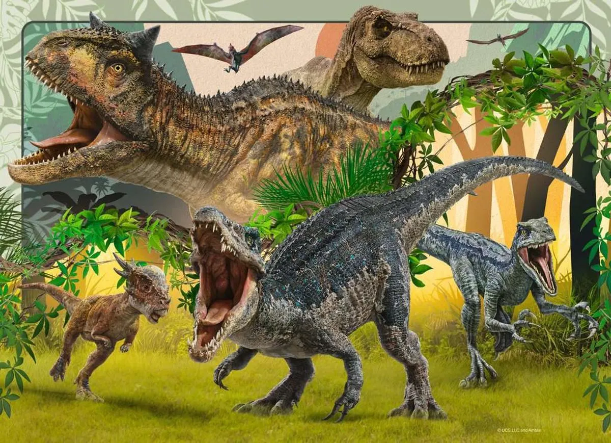 Ravensburger Jurassic World Puzzel 4x100 Stuks - Multicolor - afbeelding 4 van 6