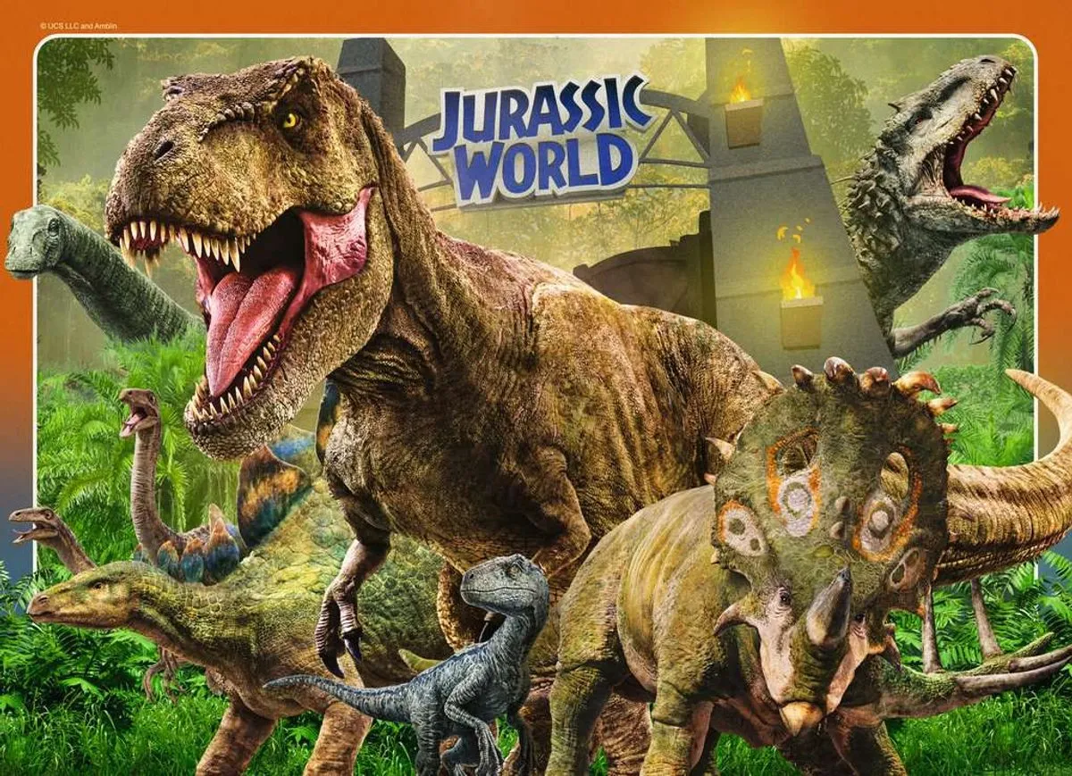 Ravensburger Jurassic World Puzzel 4x100 Stuks - Multicolor - afbeelding 2 van 6