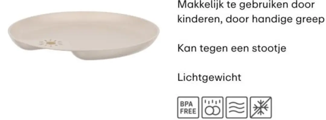 Mepal Mio Kinderbord Sunshine & Rainbow - 6-delig