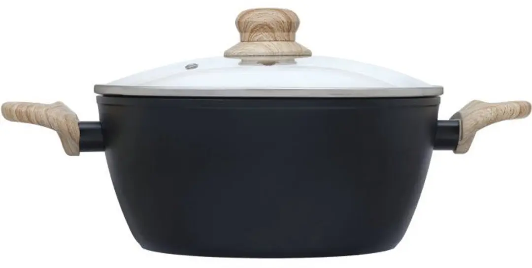 PYREX Braadpan 24cm - Anti-aanbaklaag - Zwart