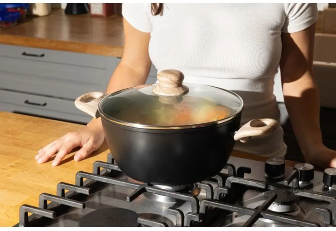 PYREX Braadpan 24cm - Anti-aanbaklaag - Zwart