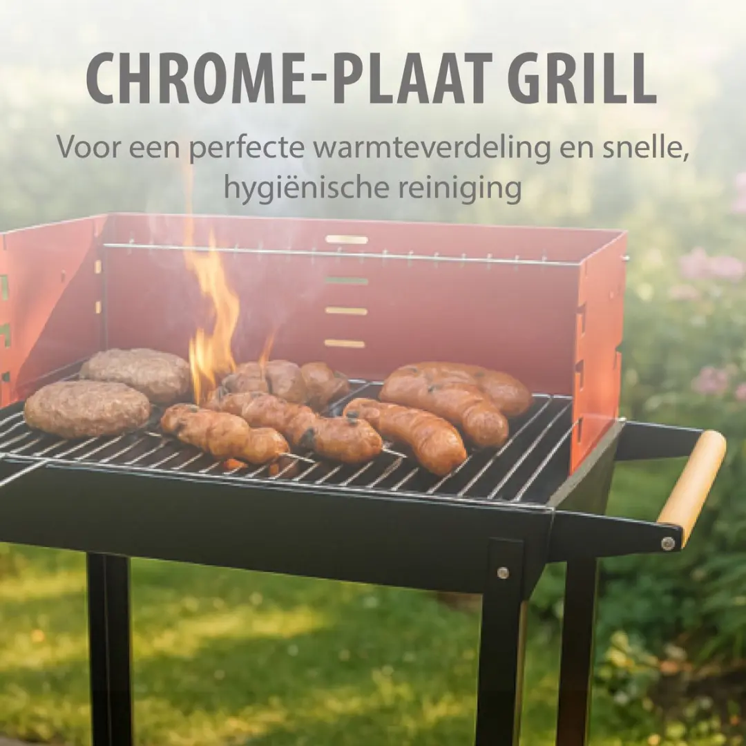 Alpina BBQ Collection Houtskoolbarbecue 25cm - Zwart