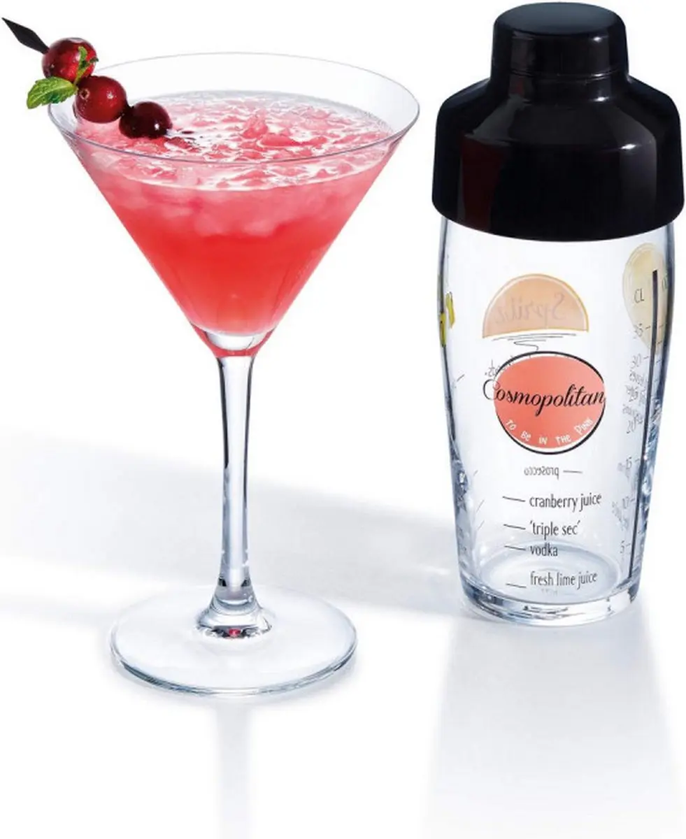 Luminarc Cocktail Shaker Maker 580ml - Zwart/Transparant
