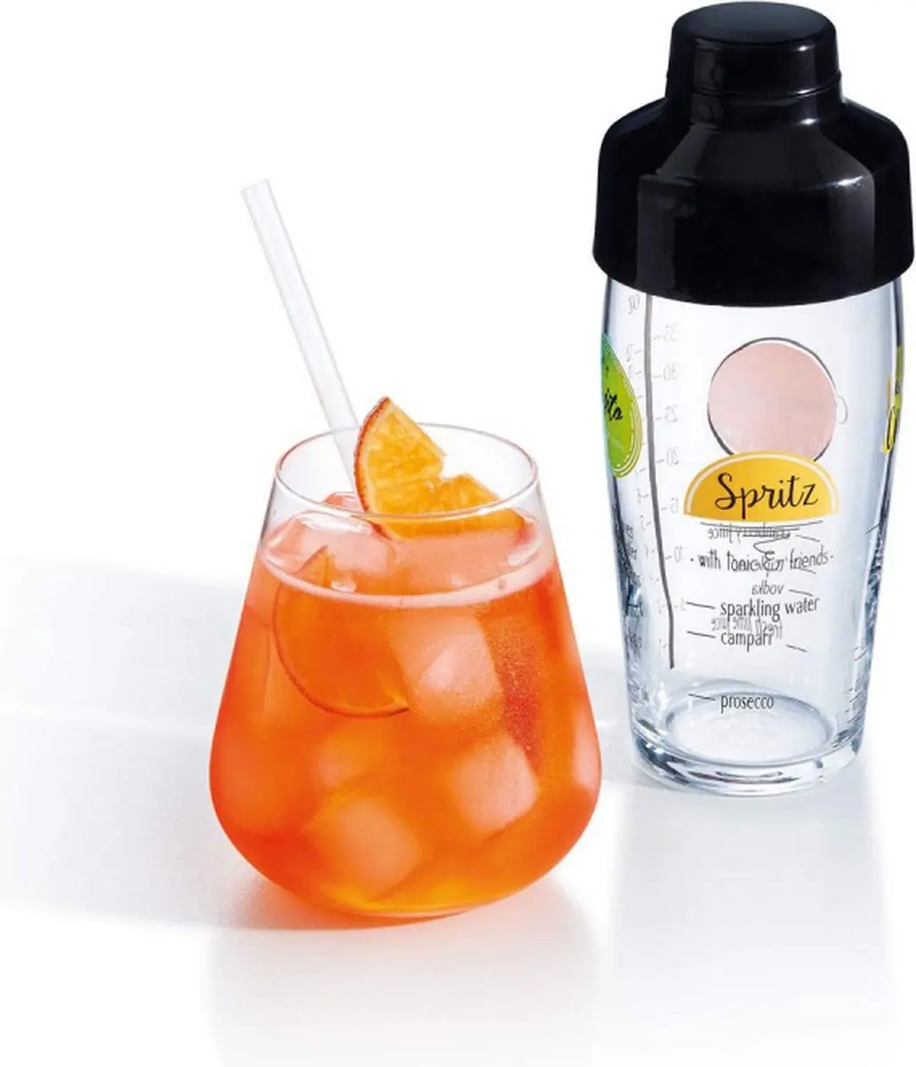 Luminarc Cocktail Shaker Maker 580ml - Zwart/Transparant