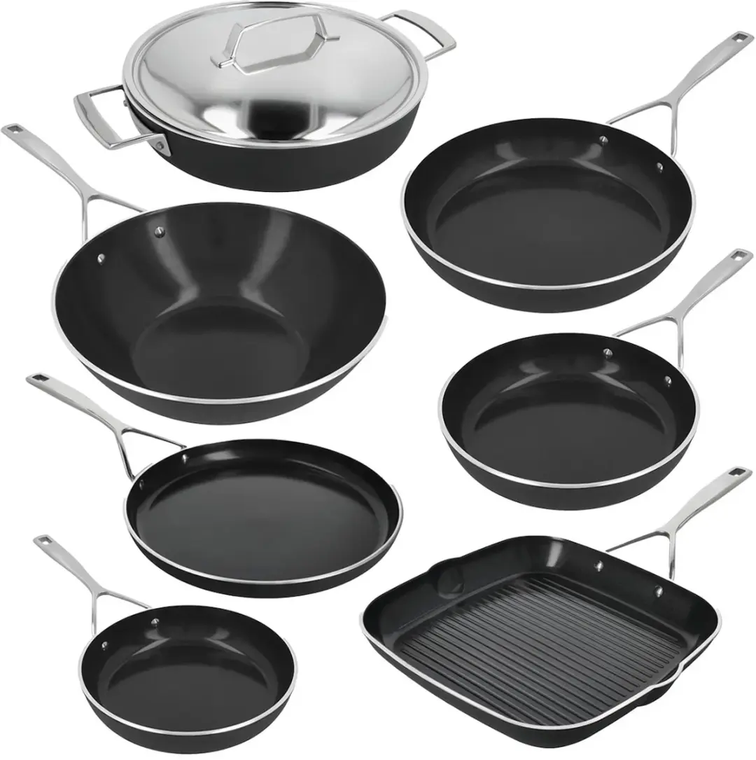 Demeyere Alu Pro 5 Ceraforce Pannenset 7-delig - Zwart/Zilver