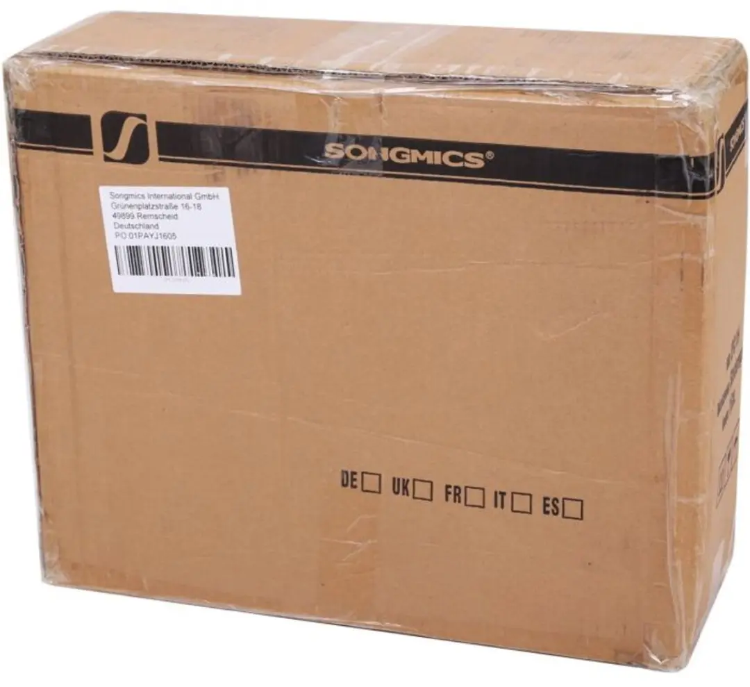 Songmics Prullenbak 50L - Pedaalemmer - Zacht sluitend - Wit