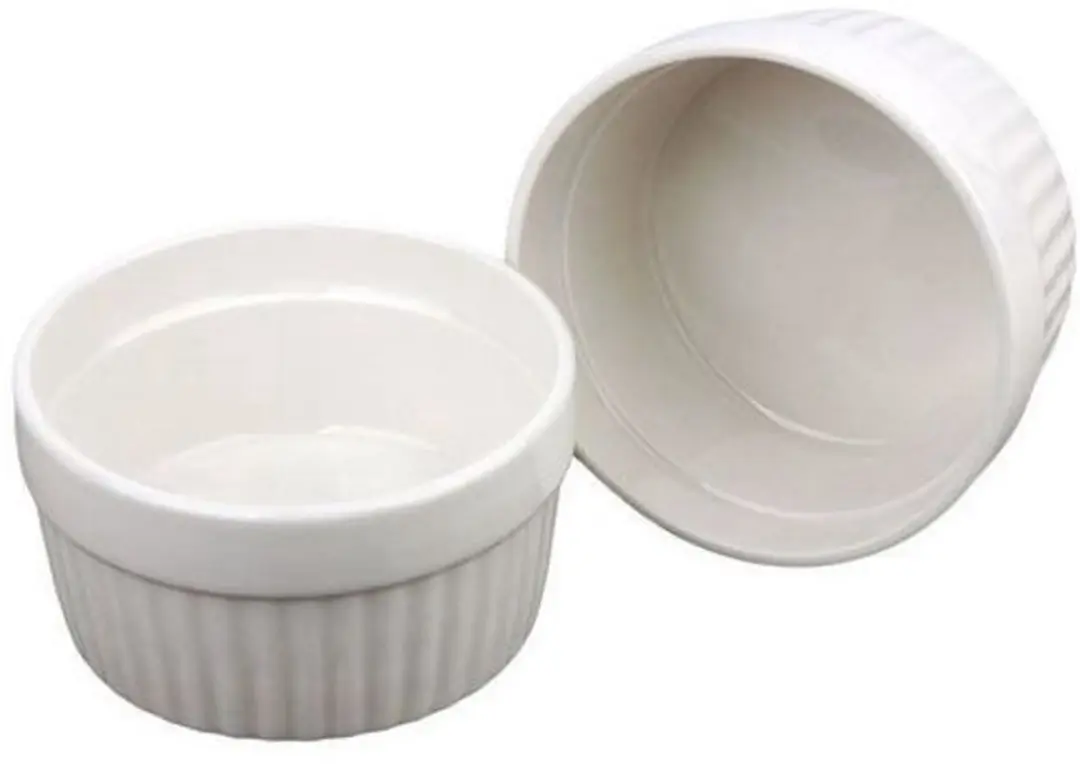 Excellent Houseware Crème Brûlée Schaaltjes 2 Stuks - Wit - 9x4,5cm - afbeelding 6 van 6