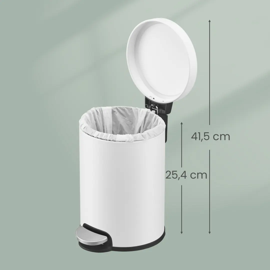 Songmics LTB013WZ01 Badkamerprullenbak - 3L - Wit
