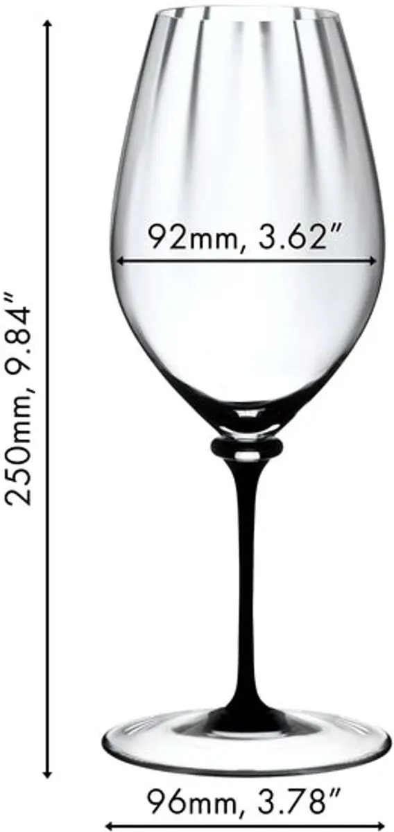 Riedel Fatto A Mano Riesling Glas - 623ml - Zwart