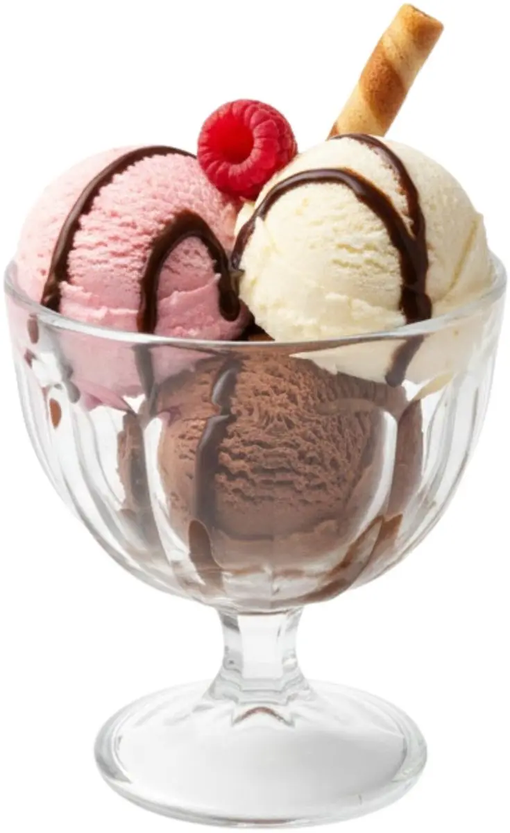 Excellent Houseware IJs/Dessertschaaltjes 425ml - 3 Stuks - Transparant