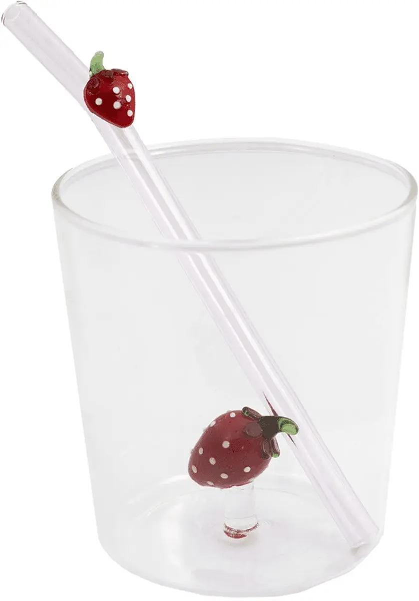 Typhoon Point-Virgule Glas met Rietje 300ml