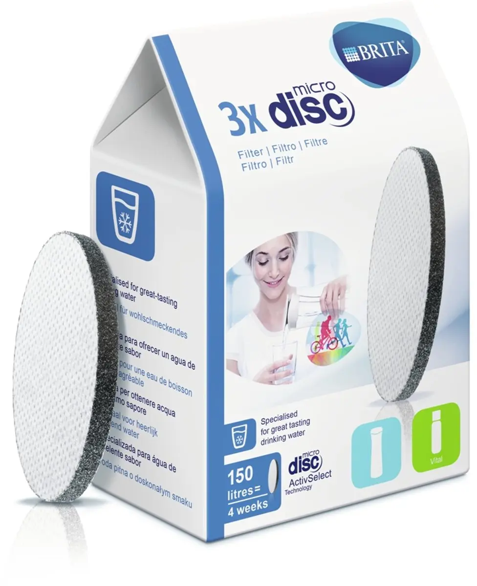 BRITA MicroDisc Waterfilterpatronen 3-Pack - 6 Stuks