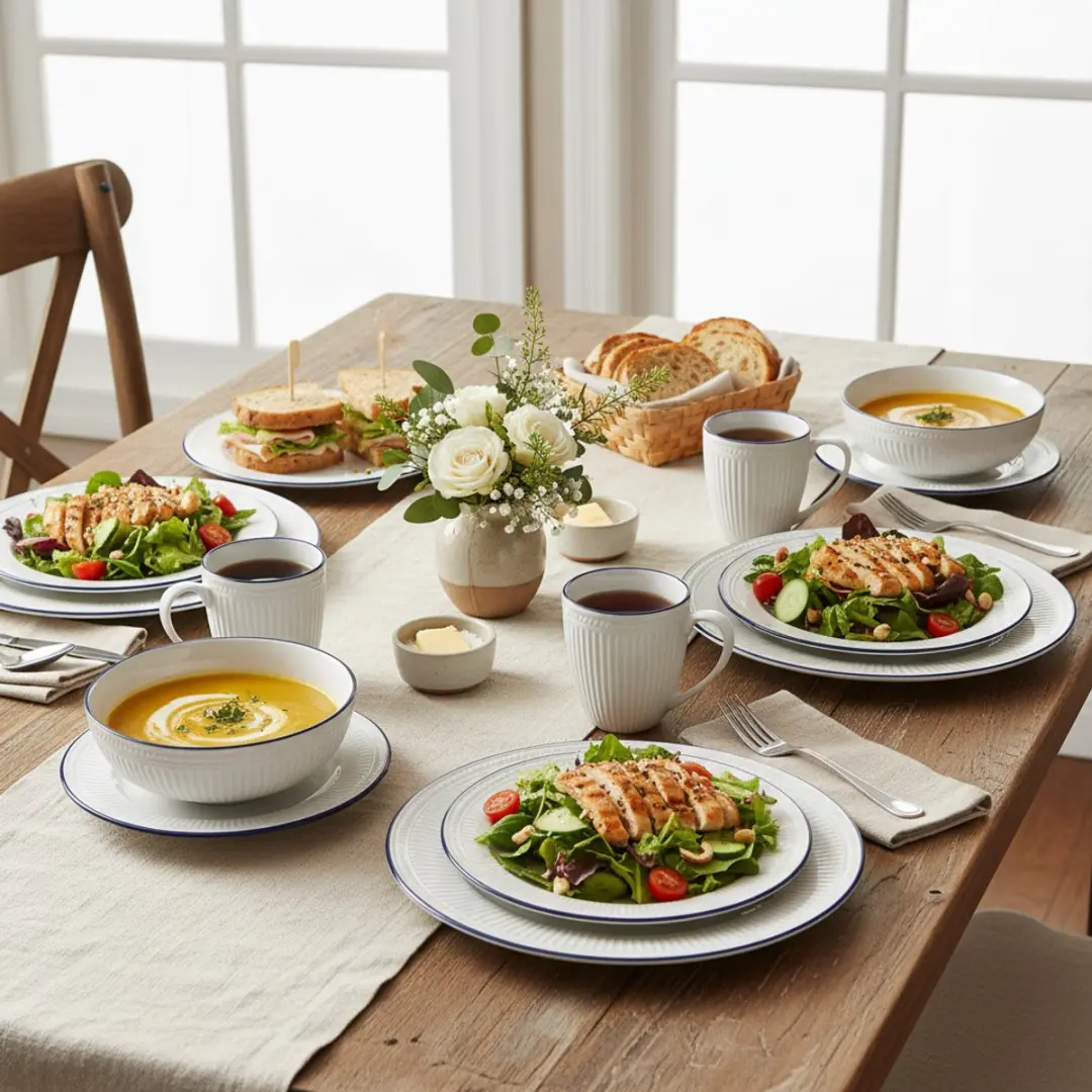 Cookinglife Whitmore Serviesset 30-delig - 6 Personen Wit