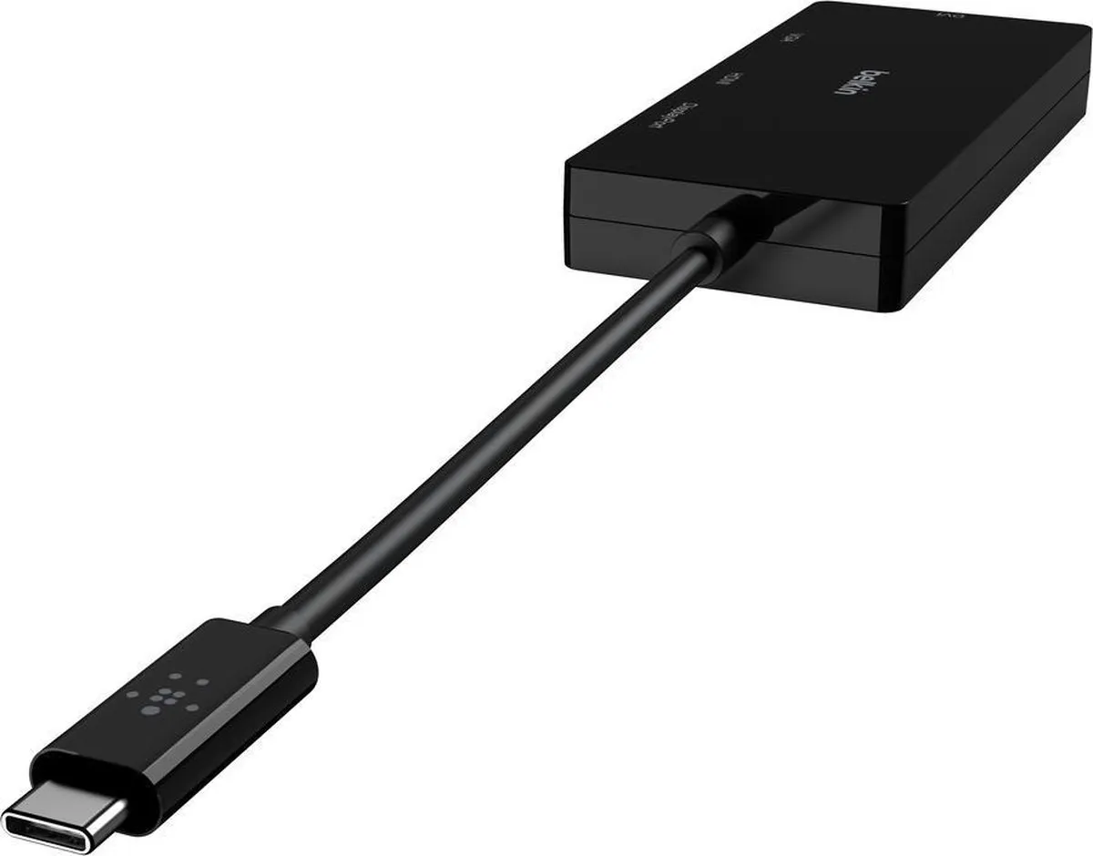 Belkin AVC003btBK USB-C Videoadapter - HDMI/VGA/DisplayPort/DVI - Zwart