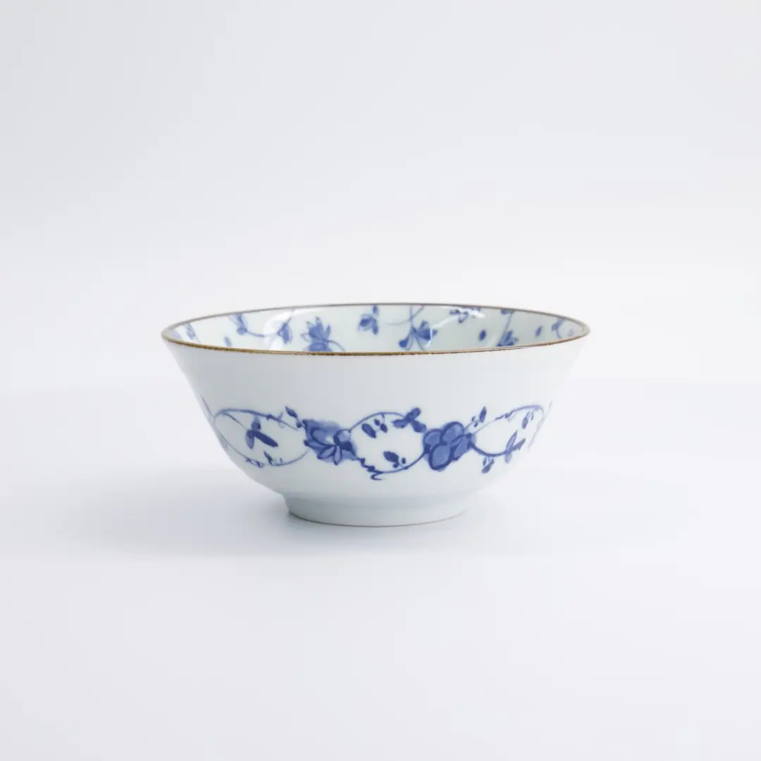 Tokyo Design Studio Natsu Karakusa Ramen Bowl - Blauw/Wit - 15.2x6.7cm