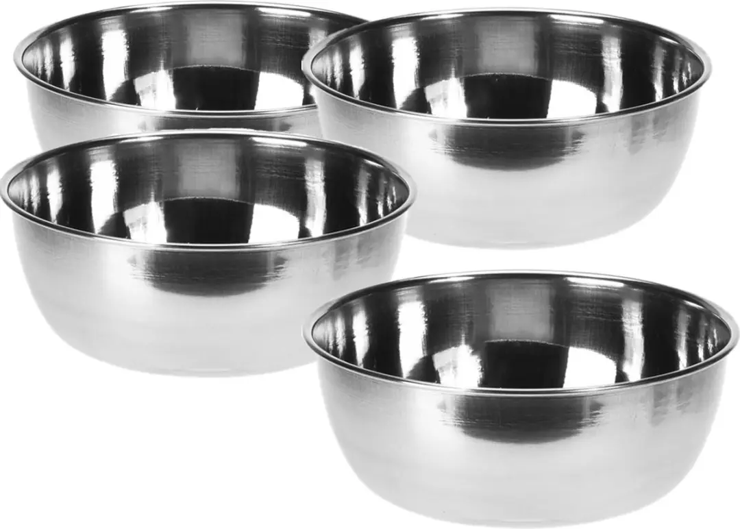 Excellent Houseware Stalen Serveerschaal 250ml - Set van 4 - afbeelding 6 van 6