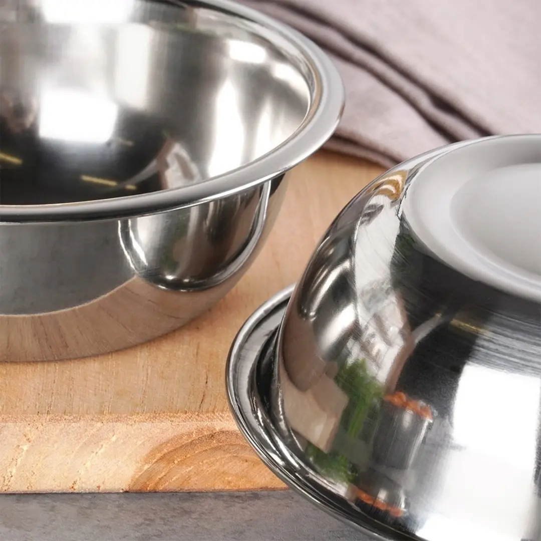Excellent Houseware Stalen Serveerschaal 250ml - Set van 4