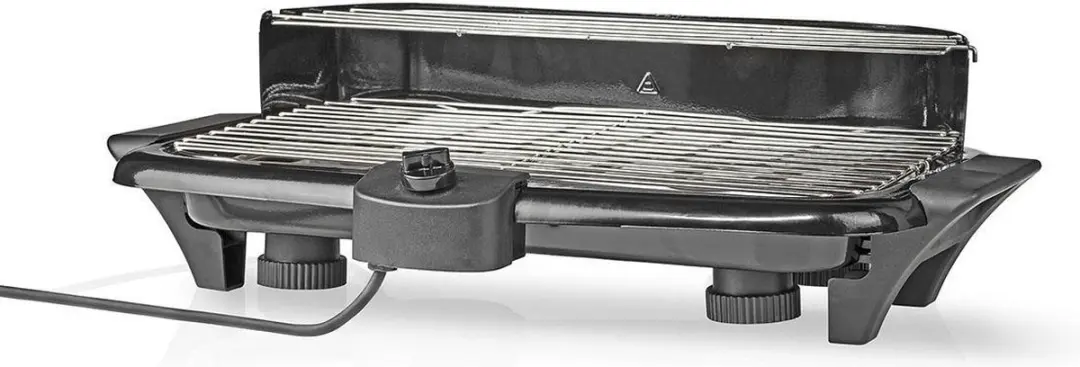 Nedis Elektrische BBQ BBQE111BK - 2000W - Ø28cm - 8 Burgers - Zwart