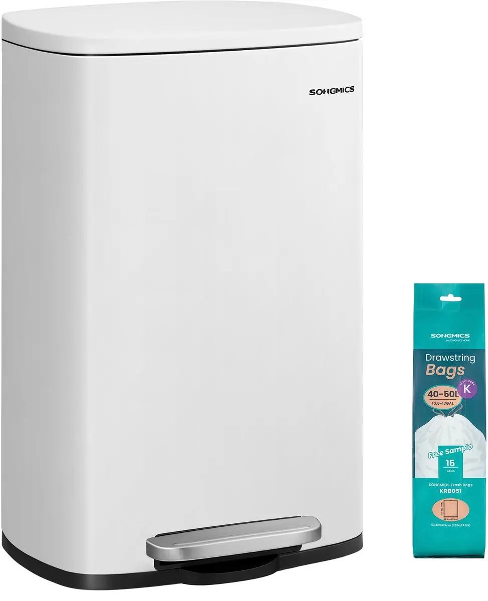 Songmics LTB101W01V1 Pedaalemmer 50L
