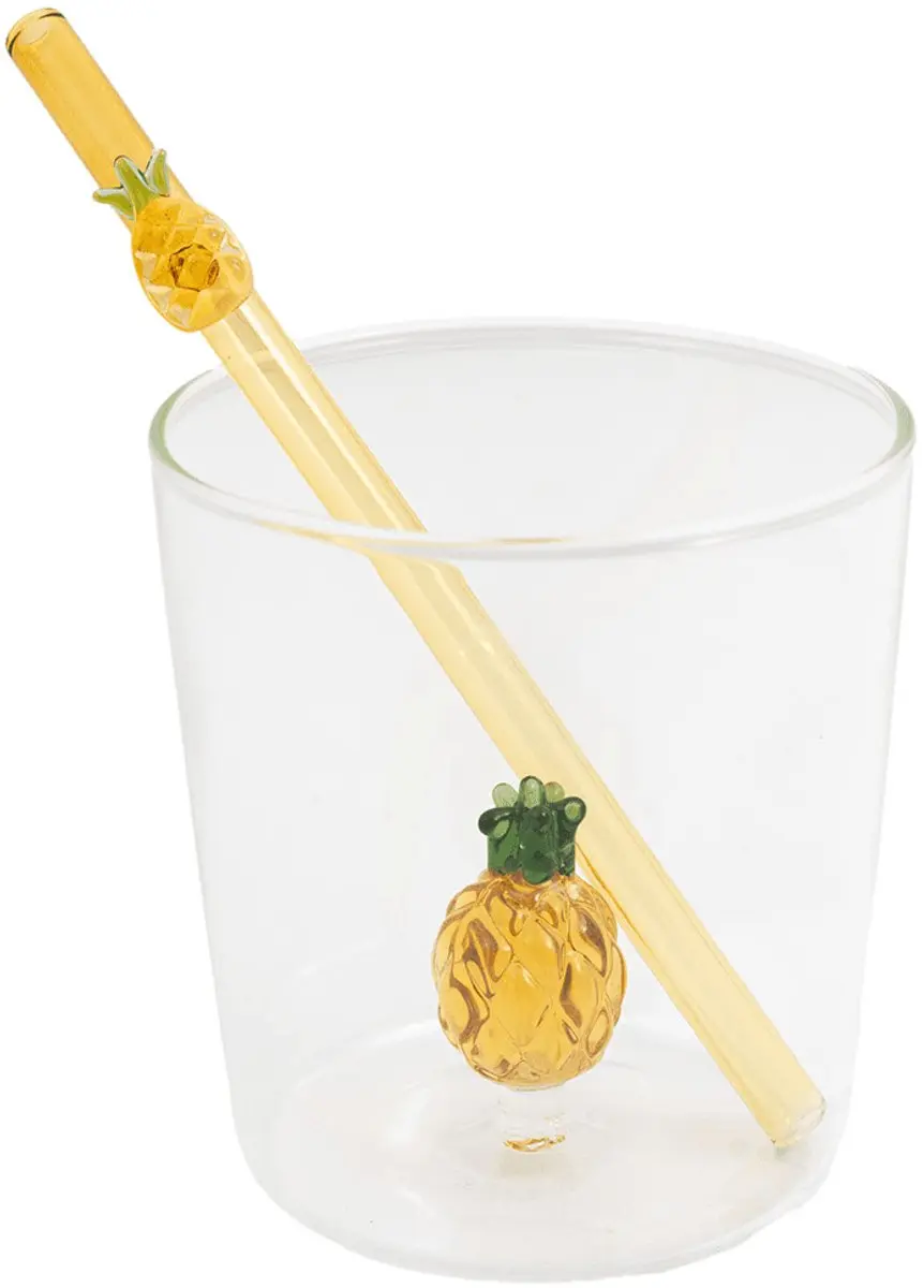 Typhoon Point-Virgule Glas met Rietje 300ml