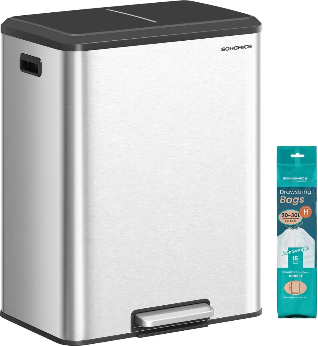 Songmics LTB556E01 Prullenbak 60L