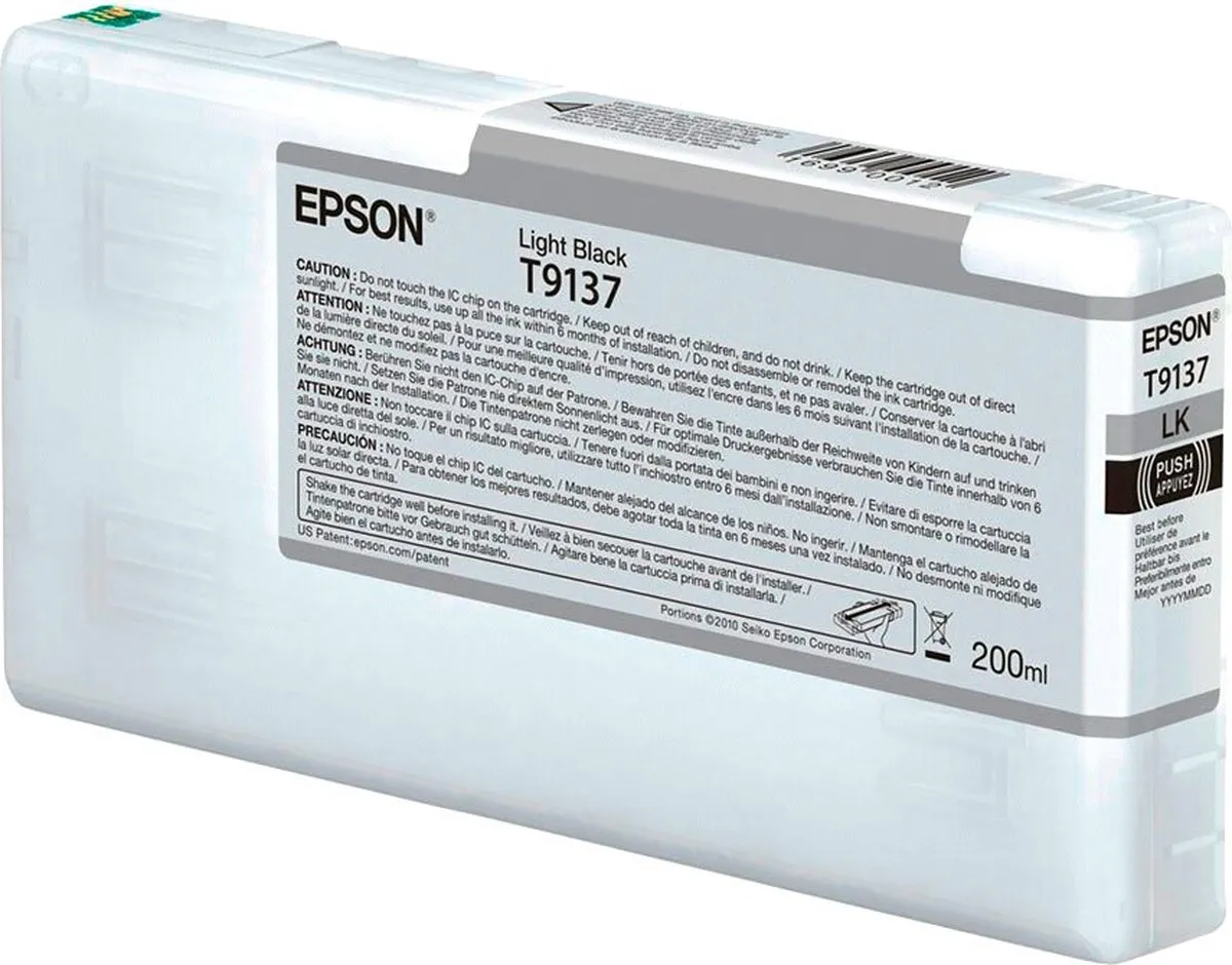 Epson C13T913700 Inktcartridge Zwart - 200ml