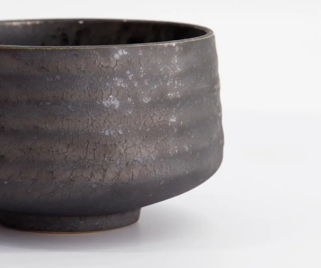 Tokyo Design Studio Ambachtelijke Matcha Kom - Zwart 11.5x7.7cm