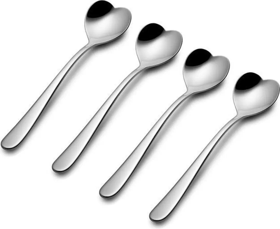 Alessi Big Love Theelepels AMMI08 - 4 Stuks - Zilver