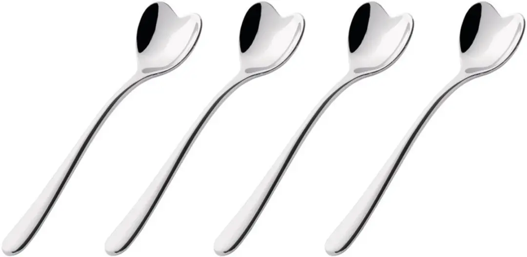 Alessi Big Love Theelepels AMMI08 - 4 Stuks - Zilver