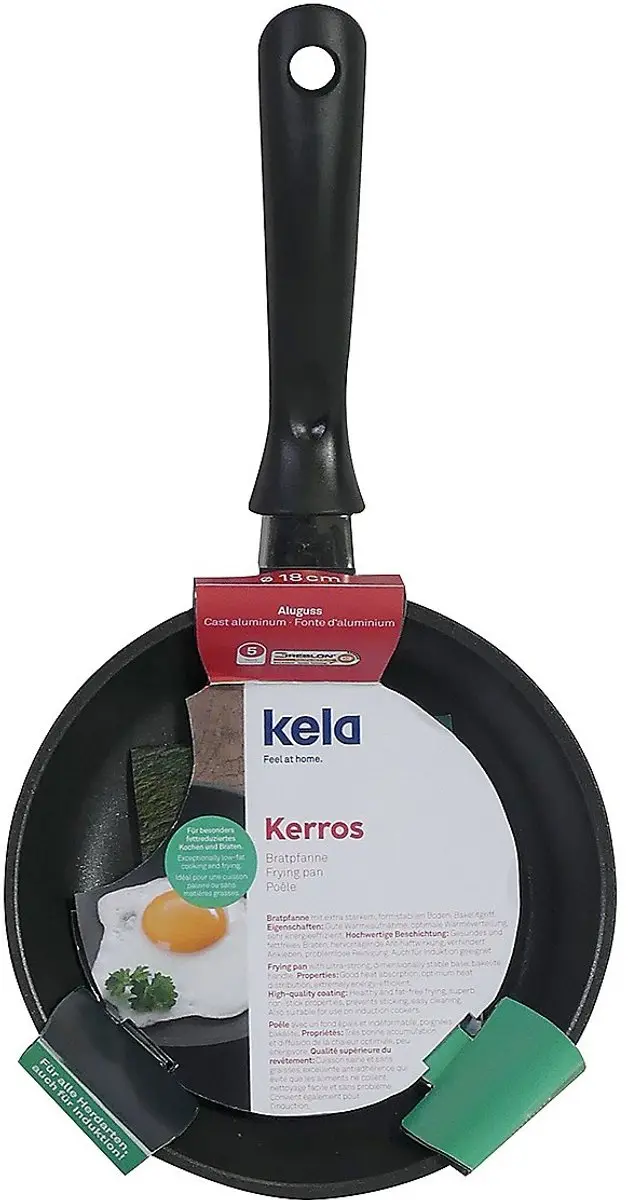 Kela Kerros Koekenpan 18cm - Zwart
