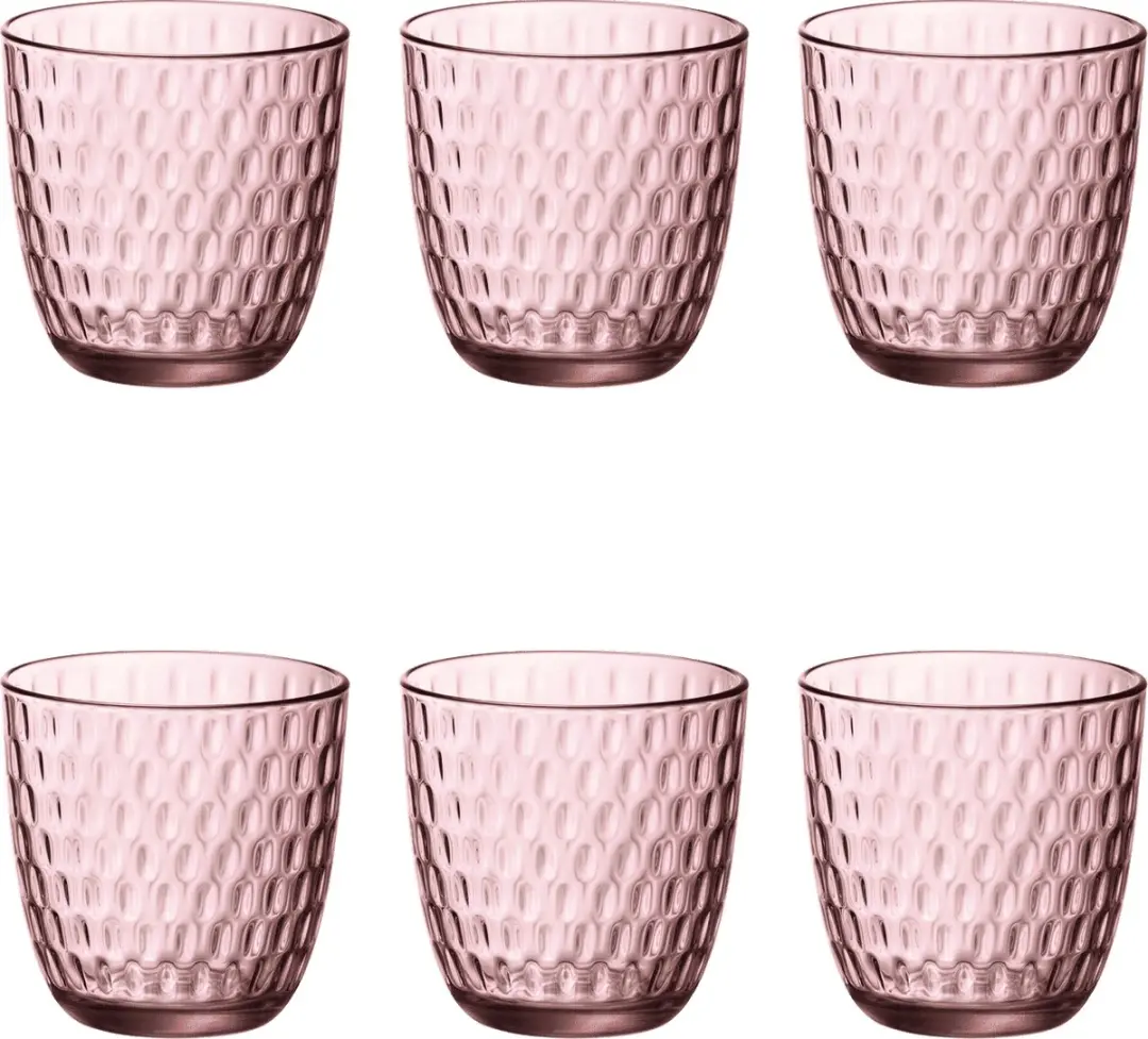 Bormioli Rocco Slot Tumbler 29cl - Roze - 12 Stuks