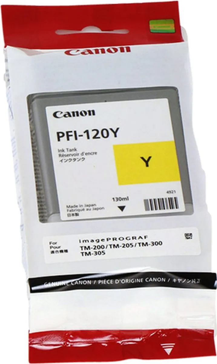 Canon PFI-120Y Inktcartridge Geel 130ml