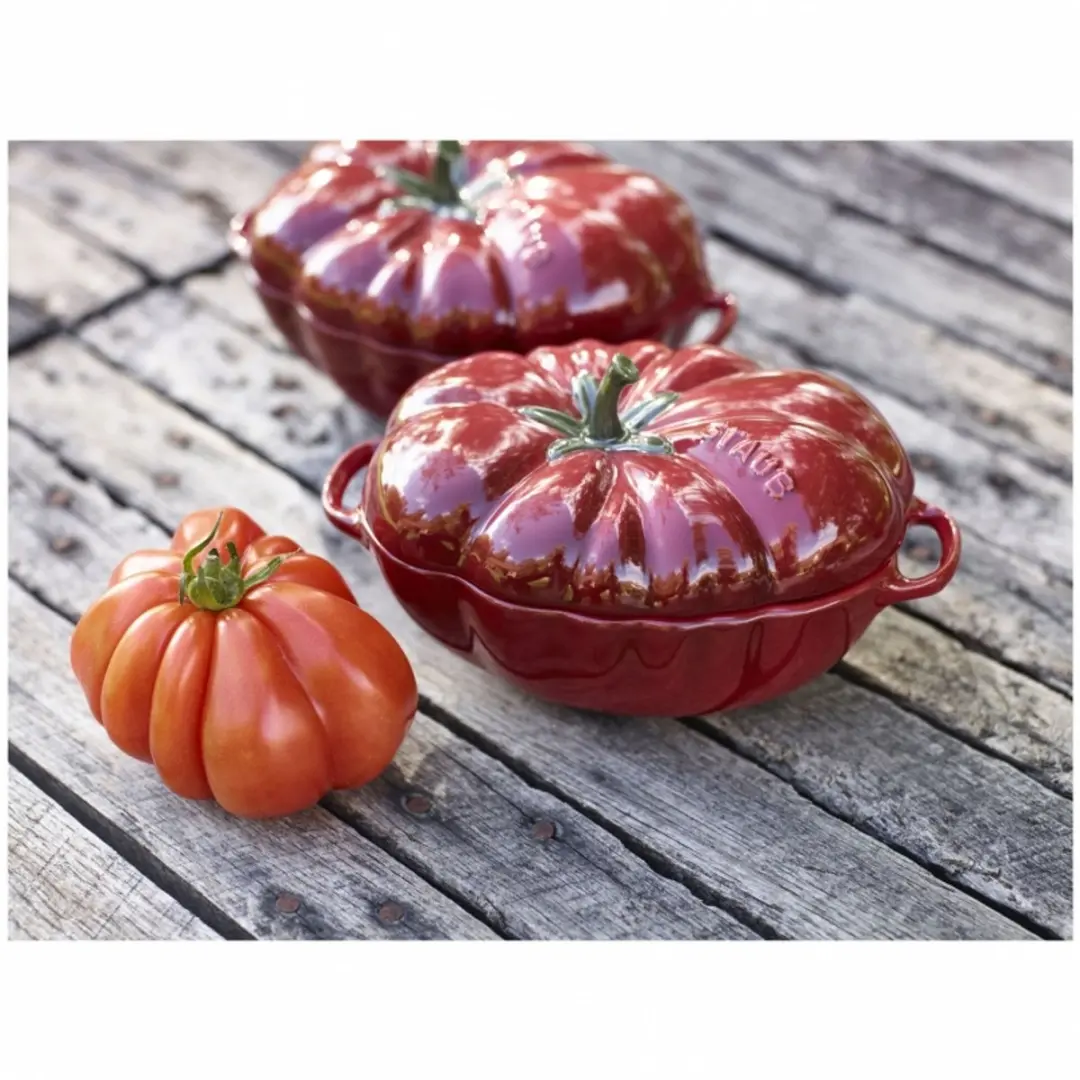 Staub CERAM Tomatencocotte 16cm - Rood - afbeelding 2 van 3