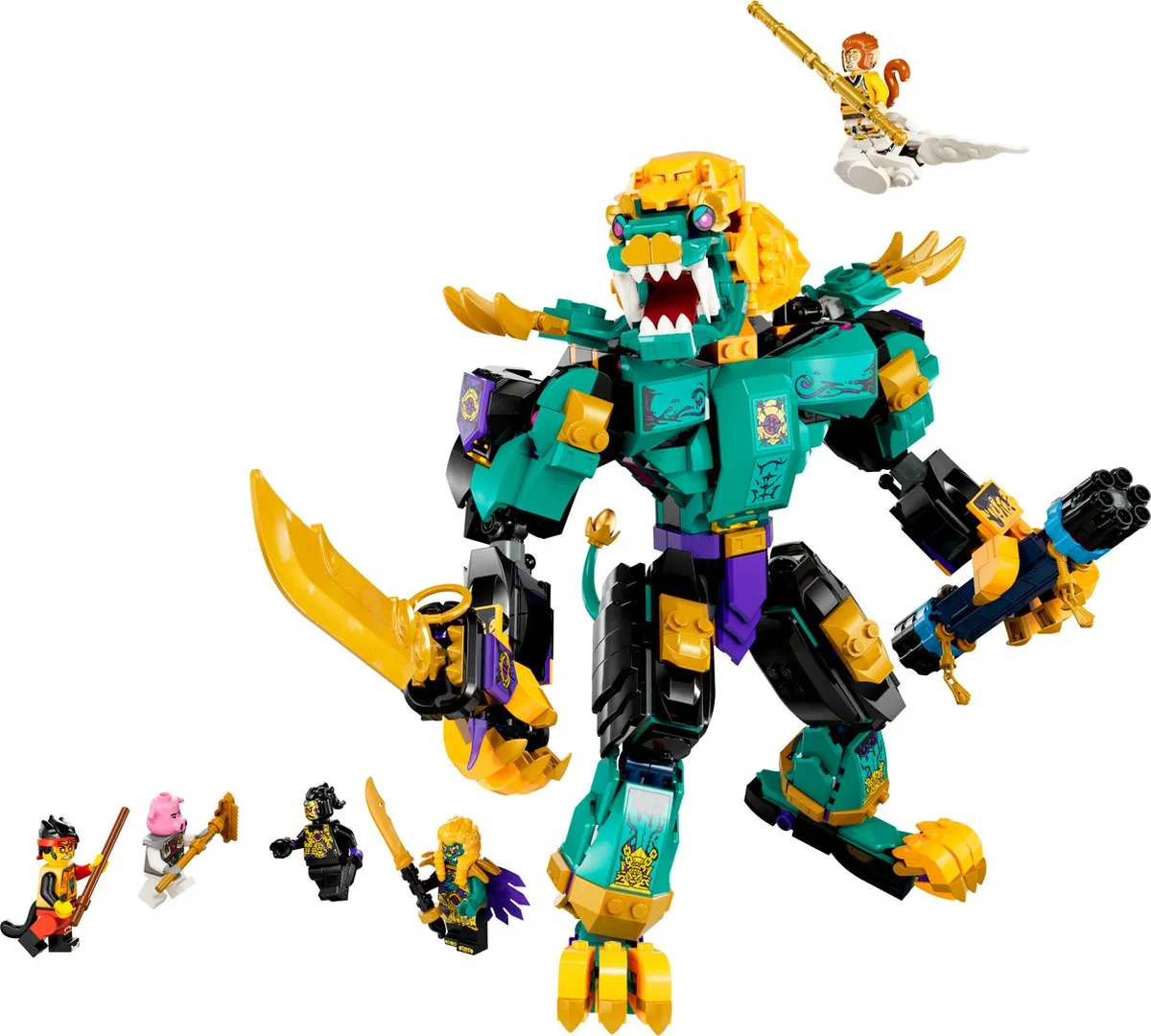 LEGO Monkie Kid The Mighty Azure Lion 80048 - Bouwpakket - 789 Stuks - afbeelding 4 van 6