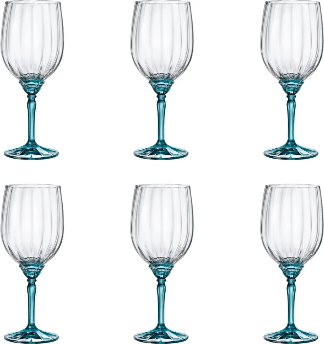 Bormioli Rocco Florian Wijnglas 53,5cl - Blauw - 4 Stuks