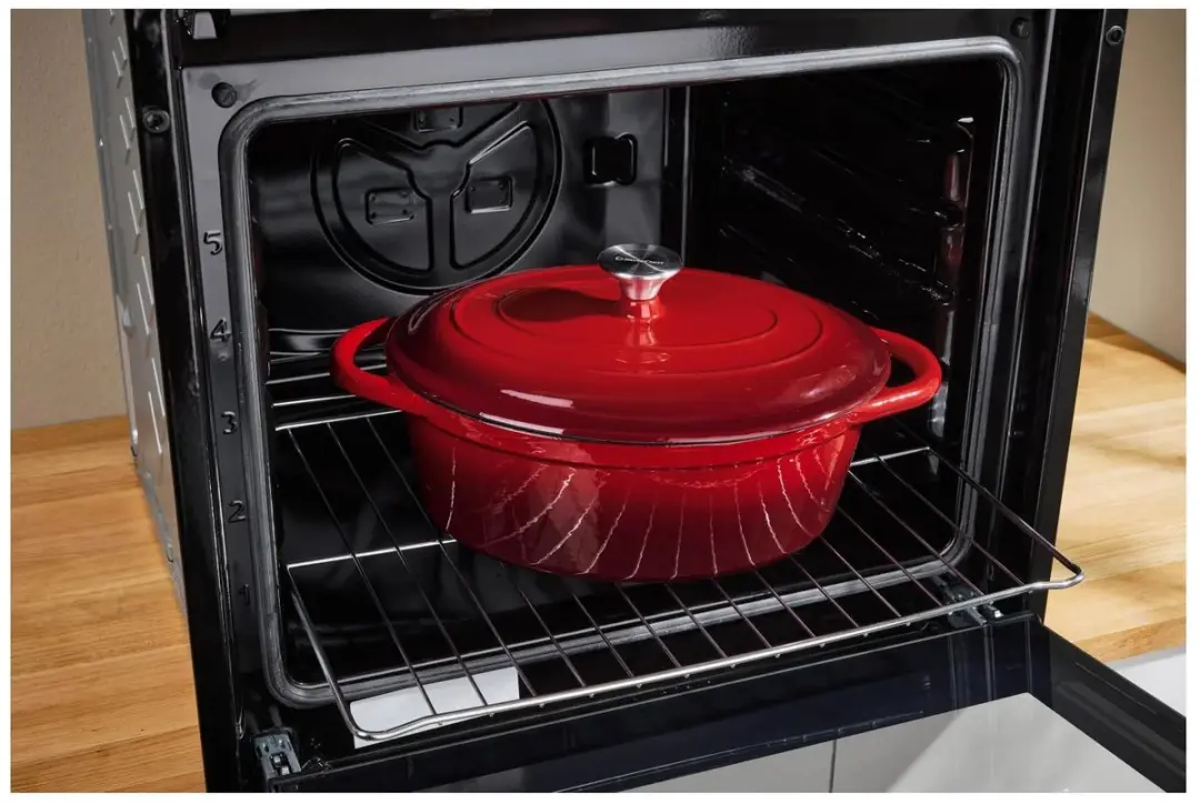 Silvercrest Gietijzeren Pan 29cm - 4,8L - Rood